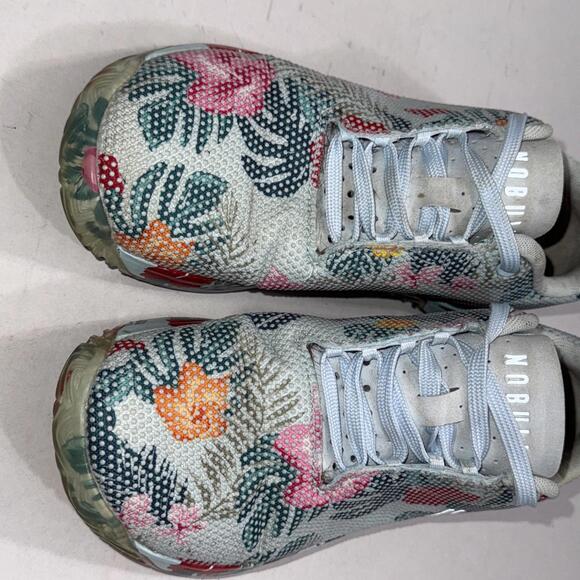 Women's No Bull Outwork Edge Impact Sneakers Blue Floral Athletic Shoes Size 8.5 - Picture 12 of 15